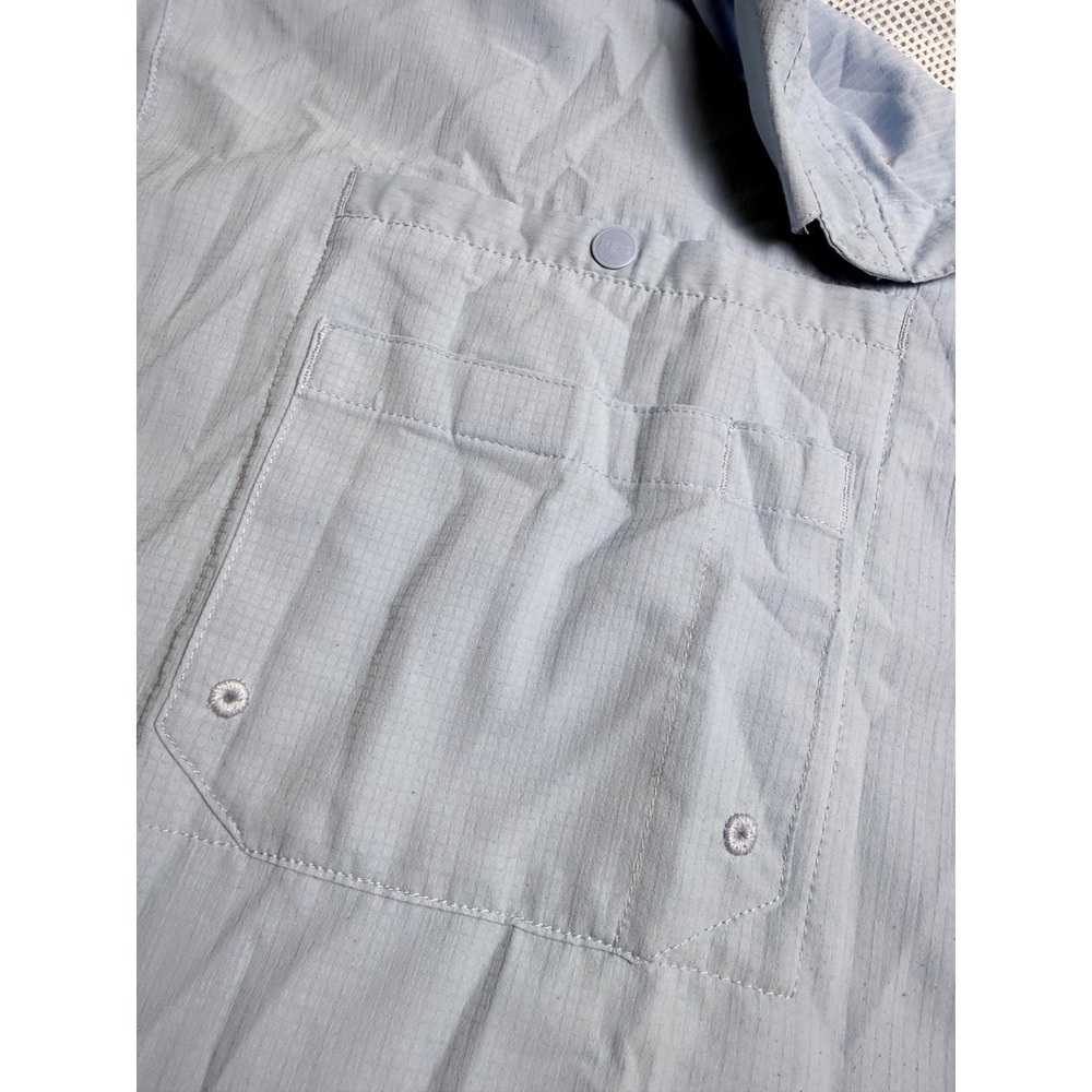 Columbia PFG Tamiami II Mens Short Sleeve Fishing Shirt Blue FM7266 XL - Picture 3 of 9